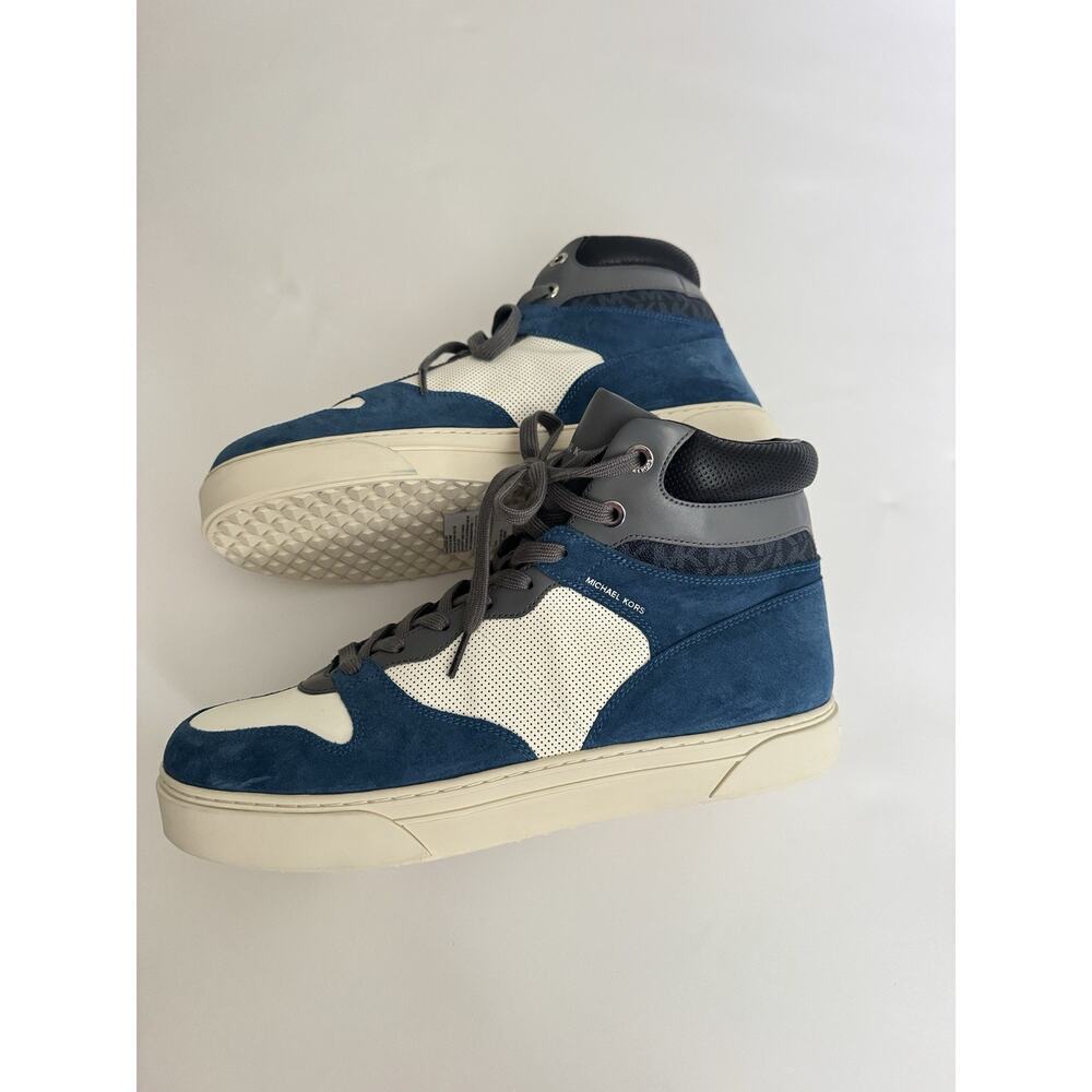 Men’s Michael Kors Bryant High Top Blue Heather Gray Size 11.5